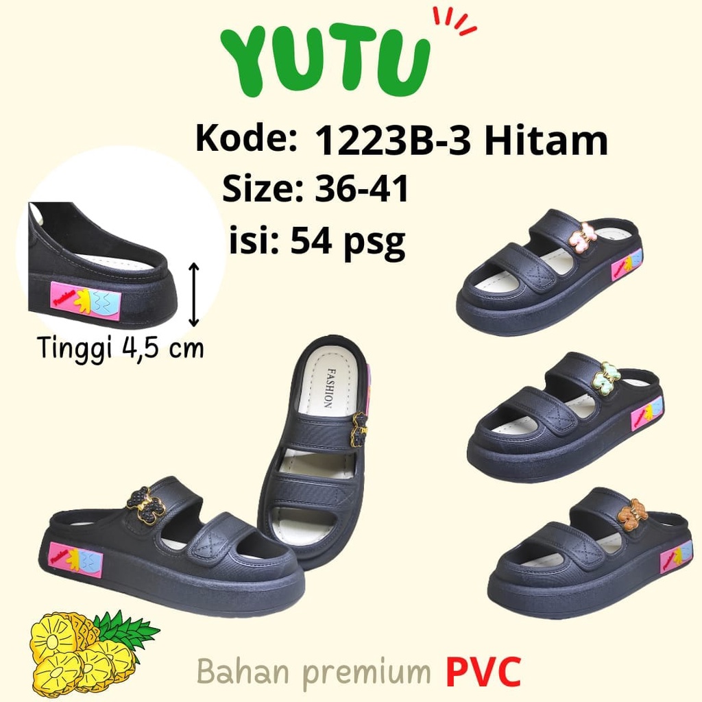 SANDAL WANITA IMPORT BAHAN KARET 029 MIRANDA
