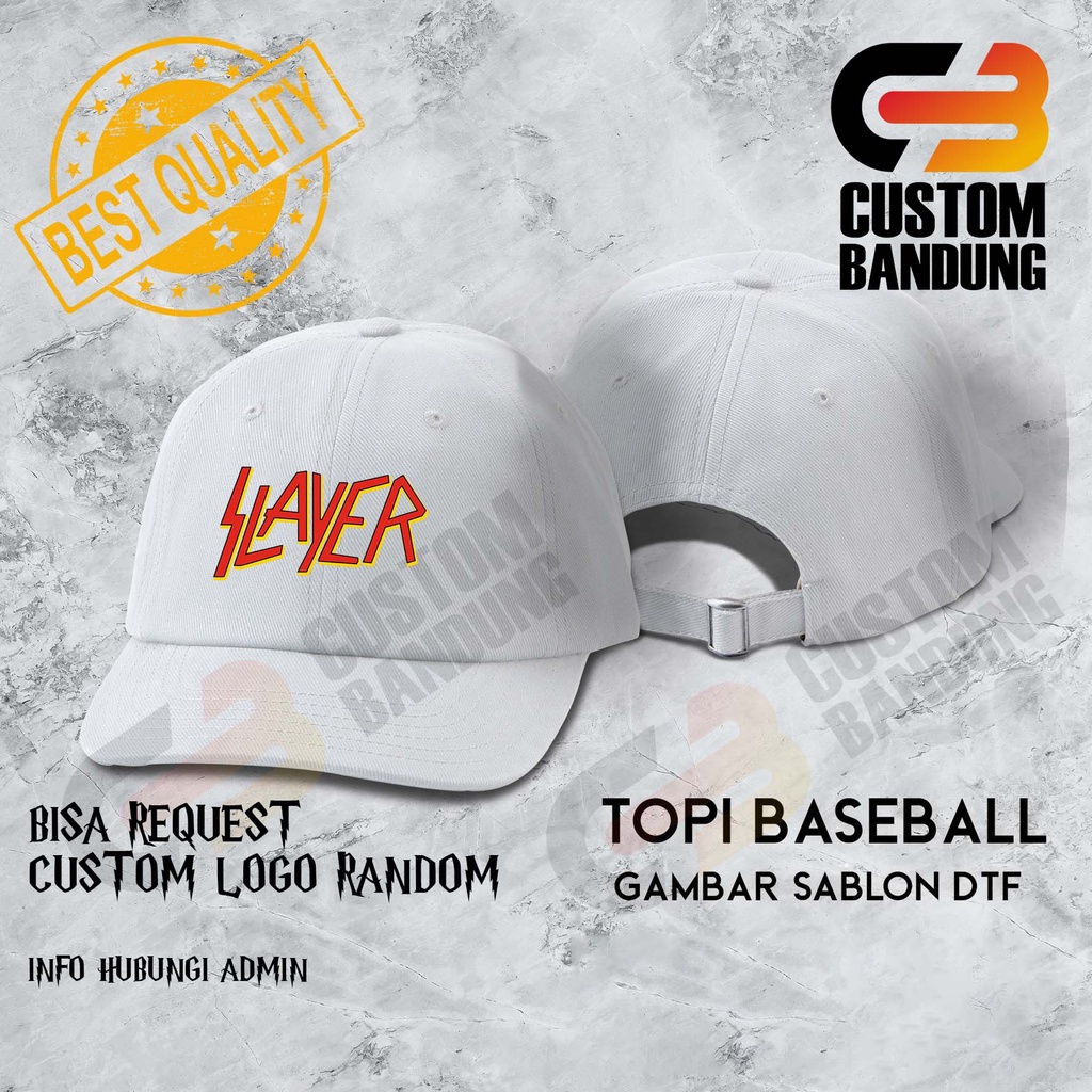 Topi Baseball Slayer Pria Wanita Topi Cap Bisa Tulis Nama Bisa COD Original High Premium Quality