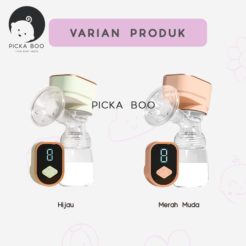 PICKA BOO Pompa ASI Portable Premium Terlaris  FREE Dot dan Kabel USB