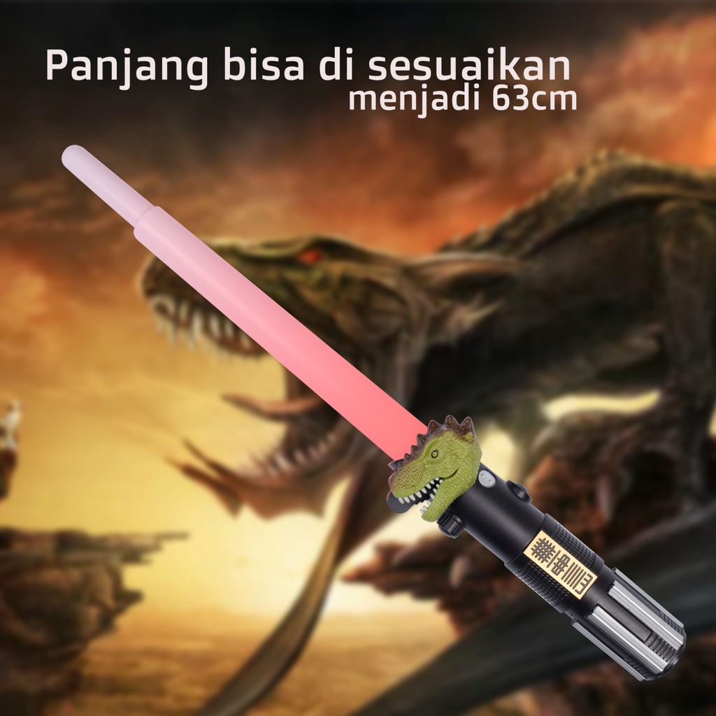 JMT-Mainan Pedang LED Dino