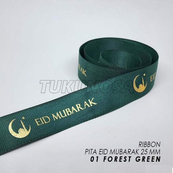 

Pita Eid Mubarak 25 Mm /Roll Pita Lebaran Pita Hampers Idul Fitri 096