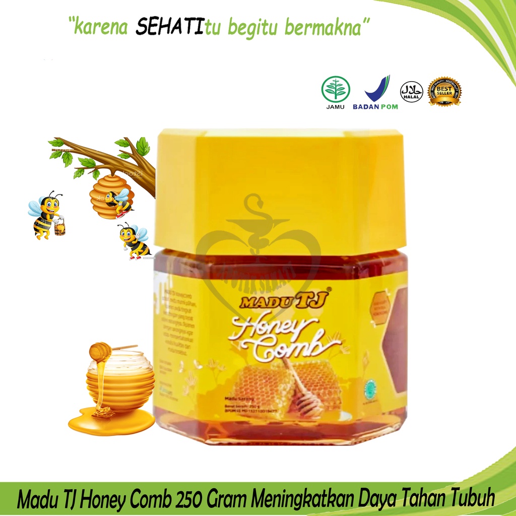 Madu Tj Honey Comb Suplemen Makanan Multivitamin Daya Tahan Tubuh