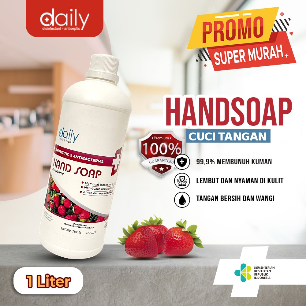 DAILY HAND SOAP SABUN CUCI TANGAN KEMENKESS / ANTIBACTERIAL HAND WASH