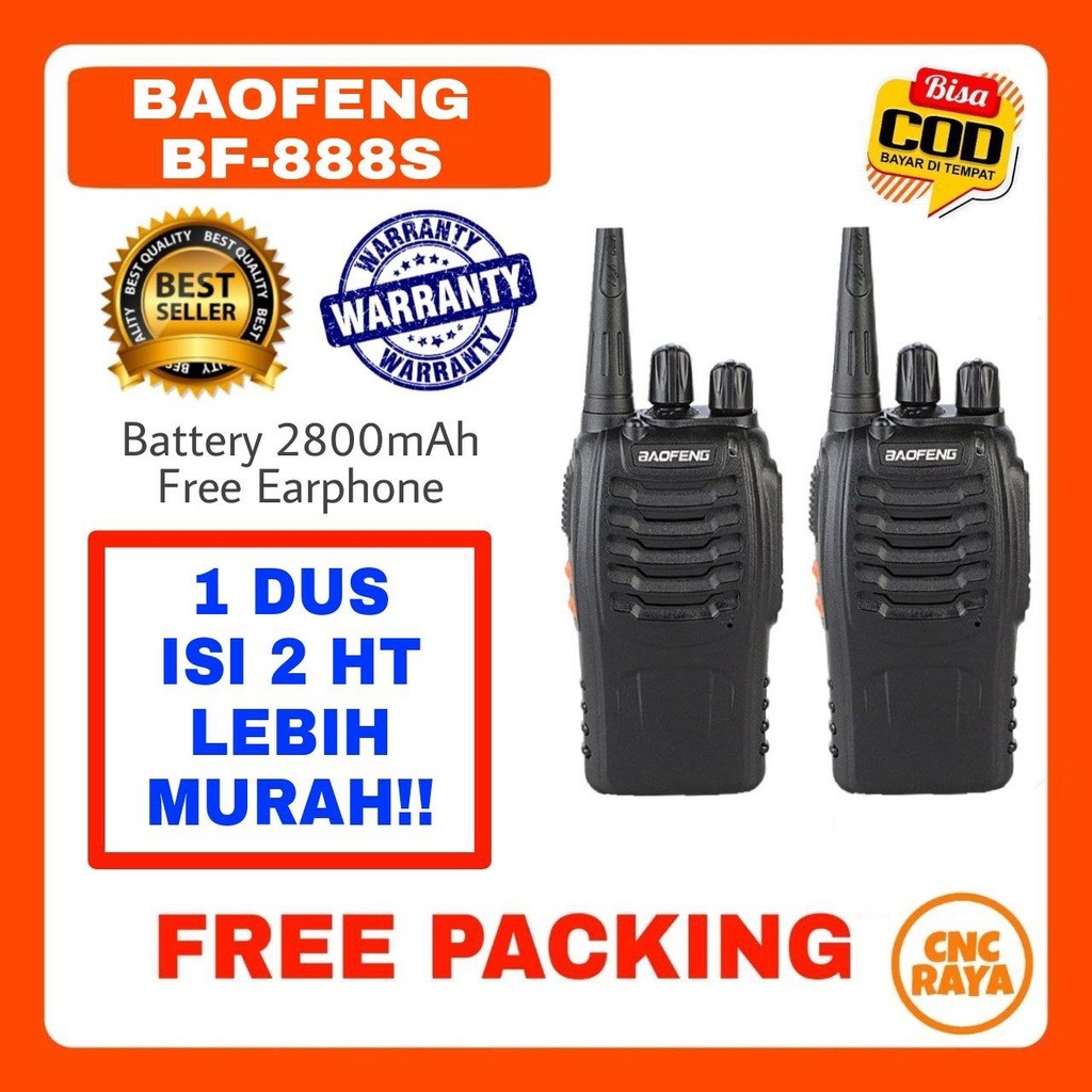 HT Bofeng BF 888S (1 Dus isi 2 HT) Single Band UHF Garansi 1 tahun walkie talkie | H T Baofeng BF 888 S SingleBand Walkie Talkie Handy Talki | Hate Bofeng BF-888-S Single-Band Walky Talky Handie Talkie | Toko Radio Komunikasi