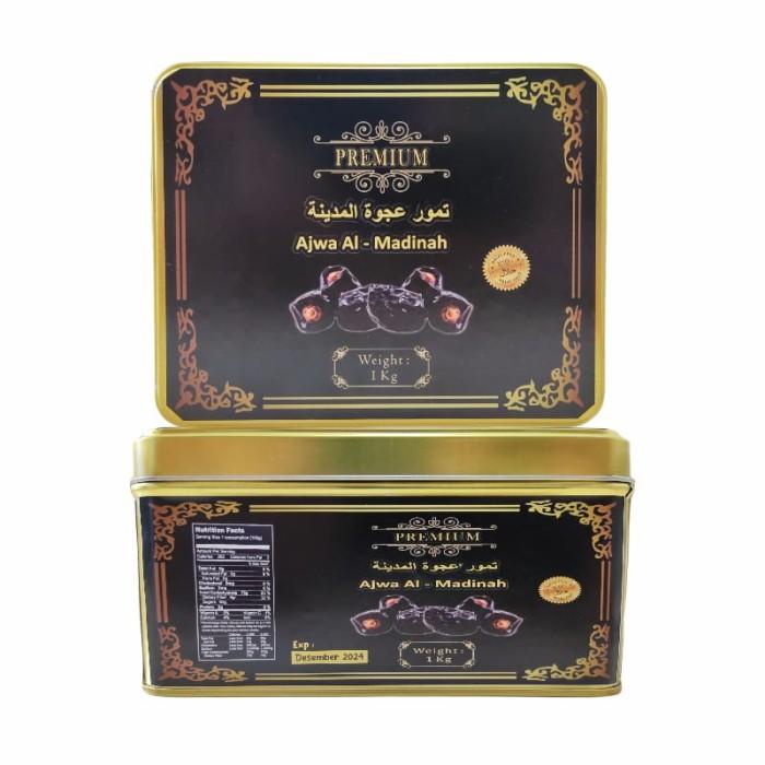 

Kurma Nabi//Ajwa Madinah Kemasan Kaleng Premium 1kg