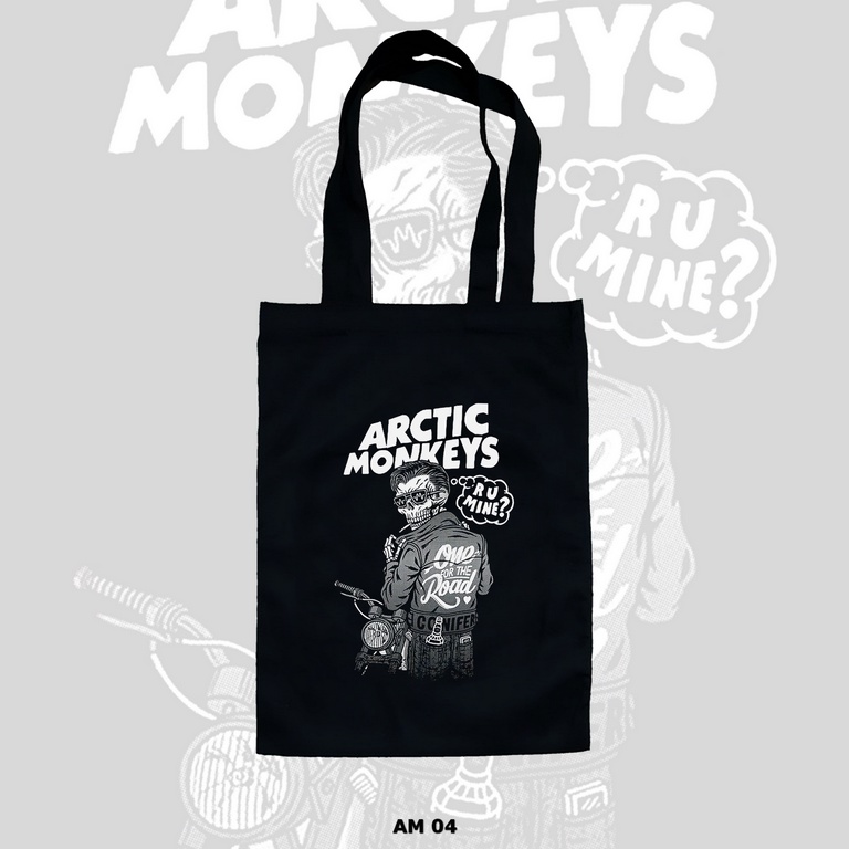 TOTE BAG HITAM - ARCTIC MONKEYS