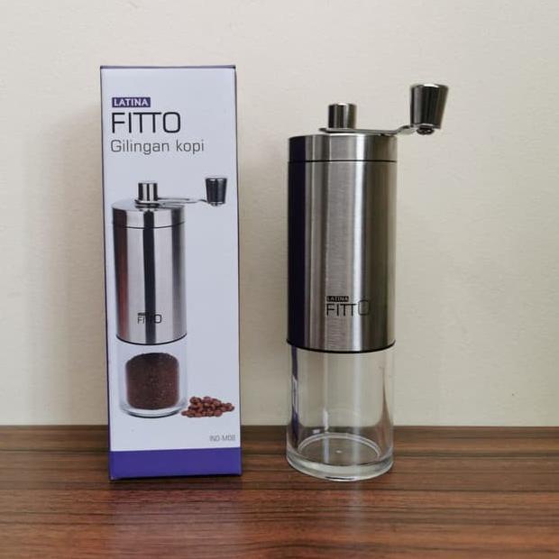✲ Latina Fitto Mini Manual Coffee Grinder Penggiling Kopi grinder Kopi Handy coffee Grinder Kopi ➴