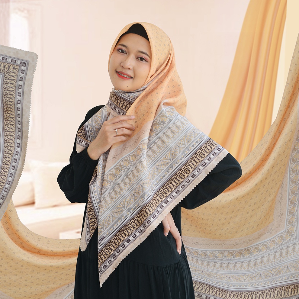 Kerudung Segi Empat 110x110 | Hijab Voal Premium | Scarf Gulmira Series