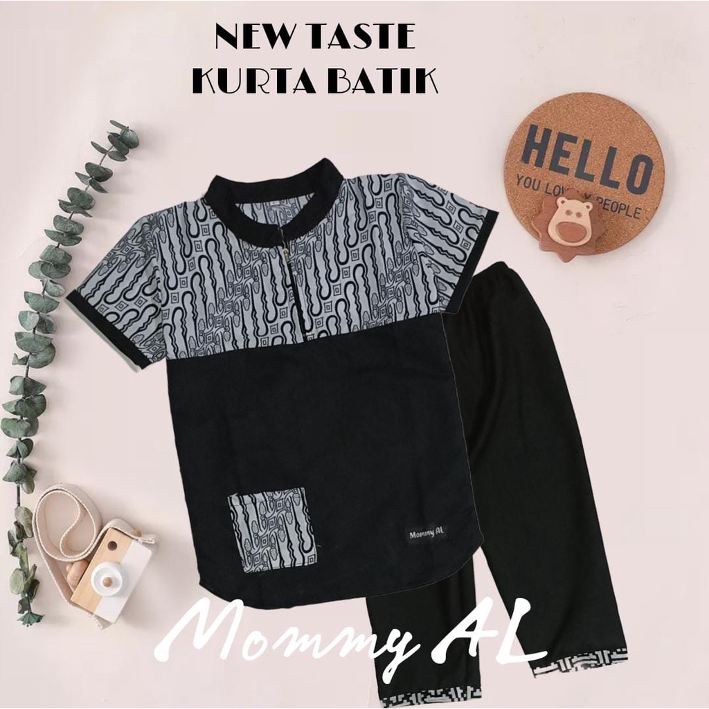 SET BAJU KOKO ANAK KURTA BATIK ( KOKO BATIK KURTA )Baju koko anak laki laki/Baju koko anak/Baju koko
