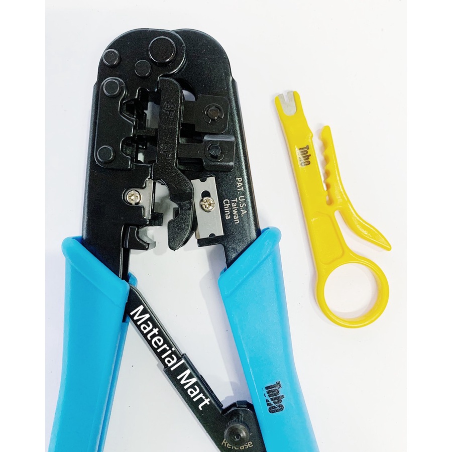 Tang Kupas Crimping TOHO PREMIUM Tool 3in1 Modular Plug Crimper ORI | Material Mart