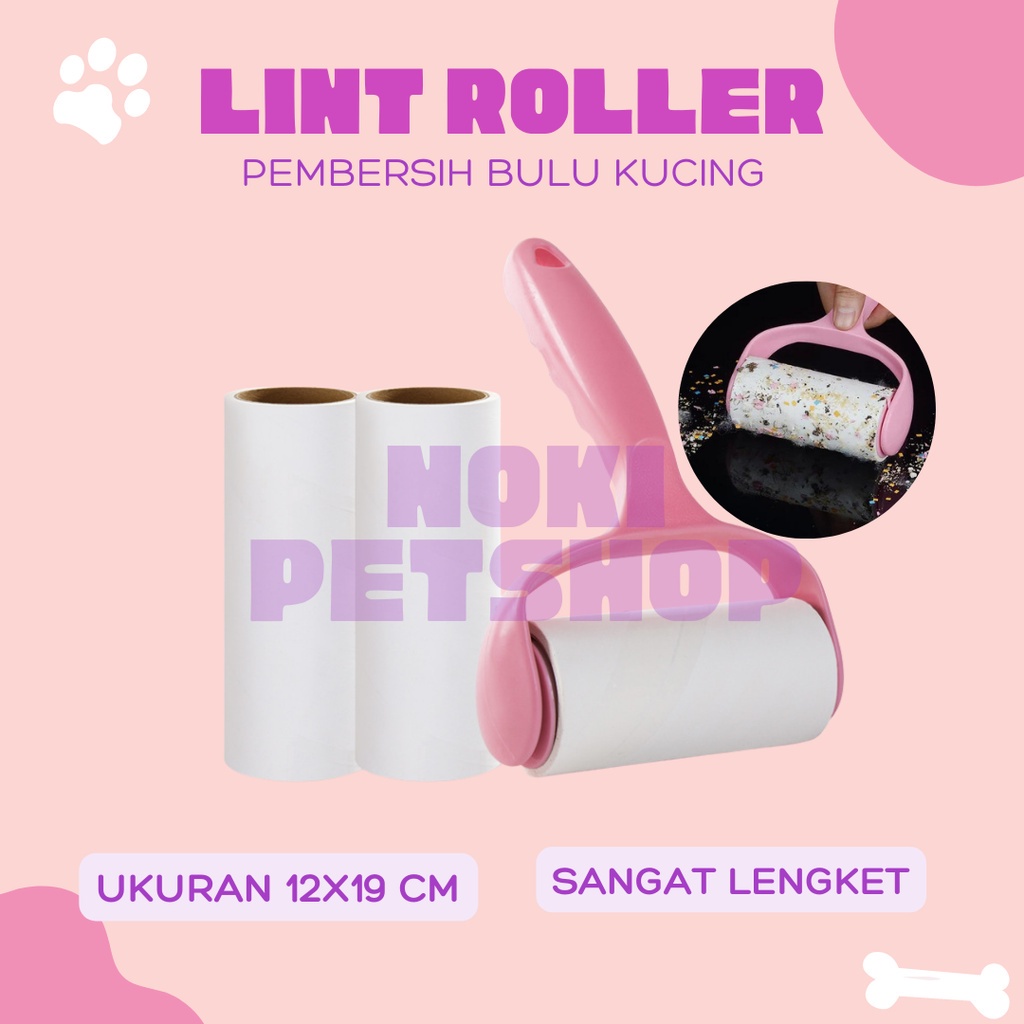 [BISA COD] LINT ROLLER BULU KUCING PAKAIAN BAJU ANJING BESAR REFILL ROL ROLL HALUS DEBU HEWAN PEMBERSIH SIKAT BULU ANABUL