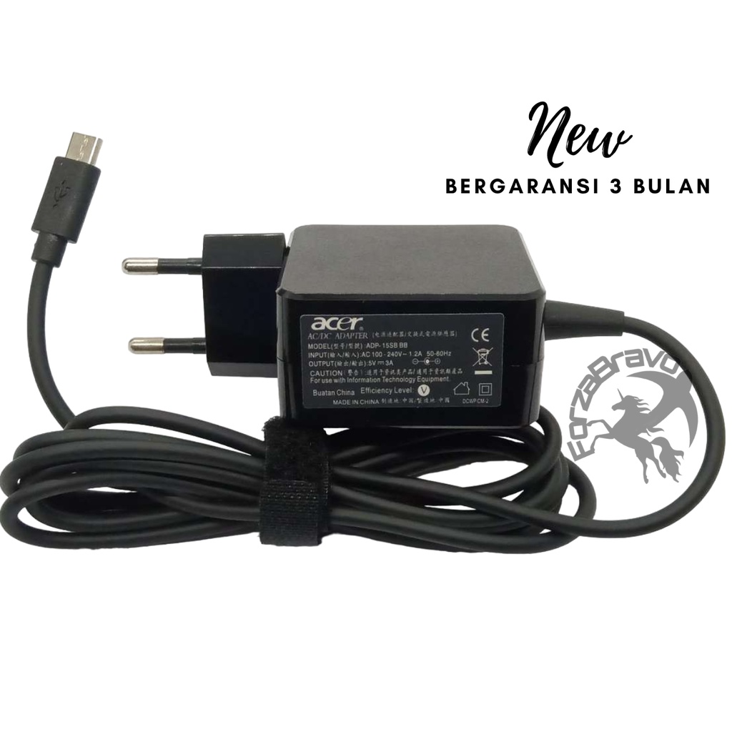 ADAPTOR CHARGER ACER ONE 10-S100X 10-S105X (5V 3A) MICRO USB CB315-2HT