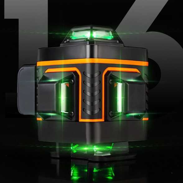 Cross Laser 16Line Self Leveling Laser 3D Waterpass Remote Waterproof