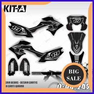 DECAL DTRACKER SUPERMOTO HITAM PUTIH ABU 1M4R23 tools