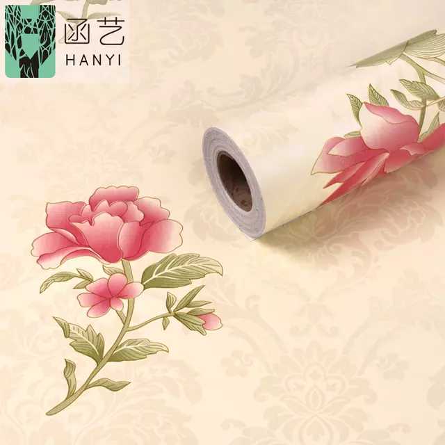 WALLPAPER DINDING UKURAN 45CMX10M MOTIF BUNGA / shabby