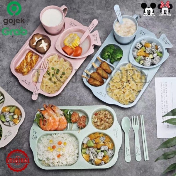 

Promo Peralatan Makan Anak 6 In 1 PiringGelasMangkok ORIGINAL TJ Murah