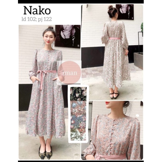 Long Tunik Rumi long tunik motif kembang busui