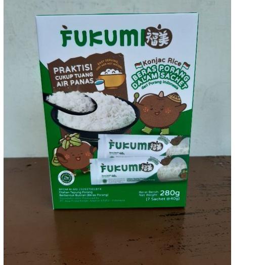 

○ Fukumi Beras Porang 1 Box Isi 7 Sachet @ 40 gram ⅍