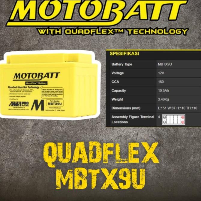 Mbtx9U Motobatt Aki Kering Motor Ktm Duke / Ktm Rc 250 Debezzz