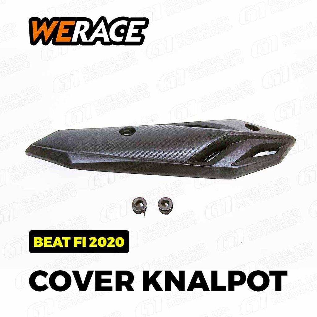 [WERACE] Cover Pelindung / Tutup Tameng Knalpot Standar Honda Beat FI 2020