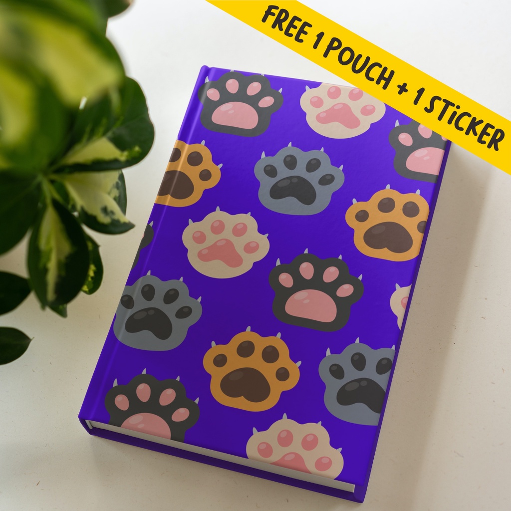 

Buku Catatan Diary Journal Notebook Agenda, Dotted dan Polos Paws