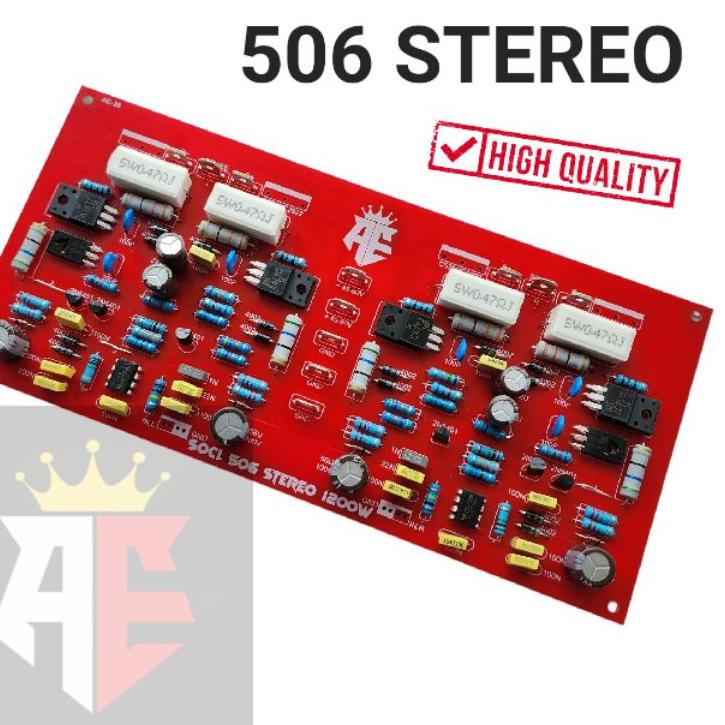 ♨ Kit Driver Power Amplifier SOCL 506 Stereo 1200W AE-38 ❁