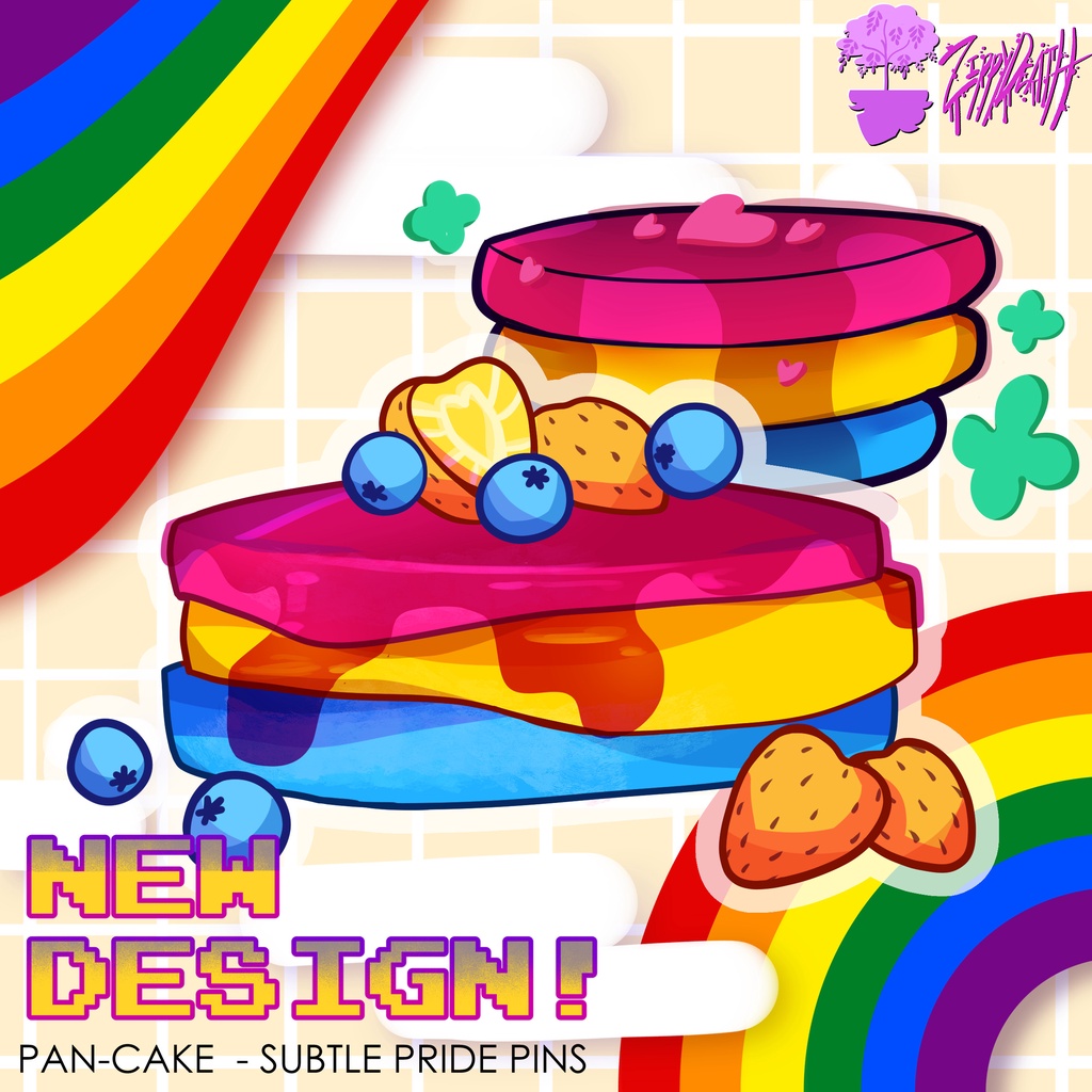 Pan-cake - Subtle pride pins [ANARCHIZT CREATIVES]