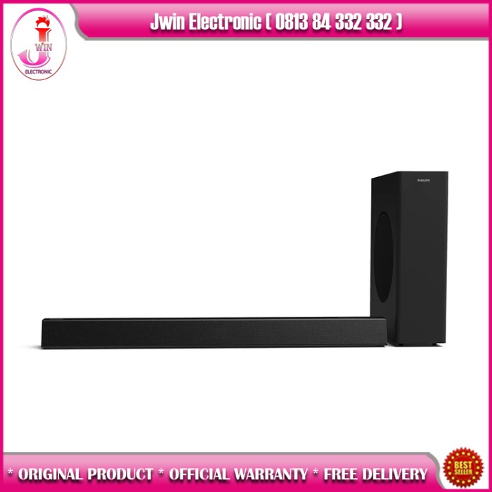 Terlaris Philips Soundbar Htl3310 2.1 Ch Bluetooth Dolby Digital Htl3310/98