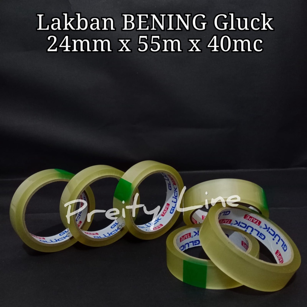 

Lakban Bening GLUCK 24mm x 55mm x 40mc