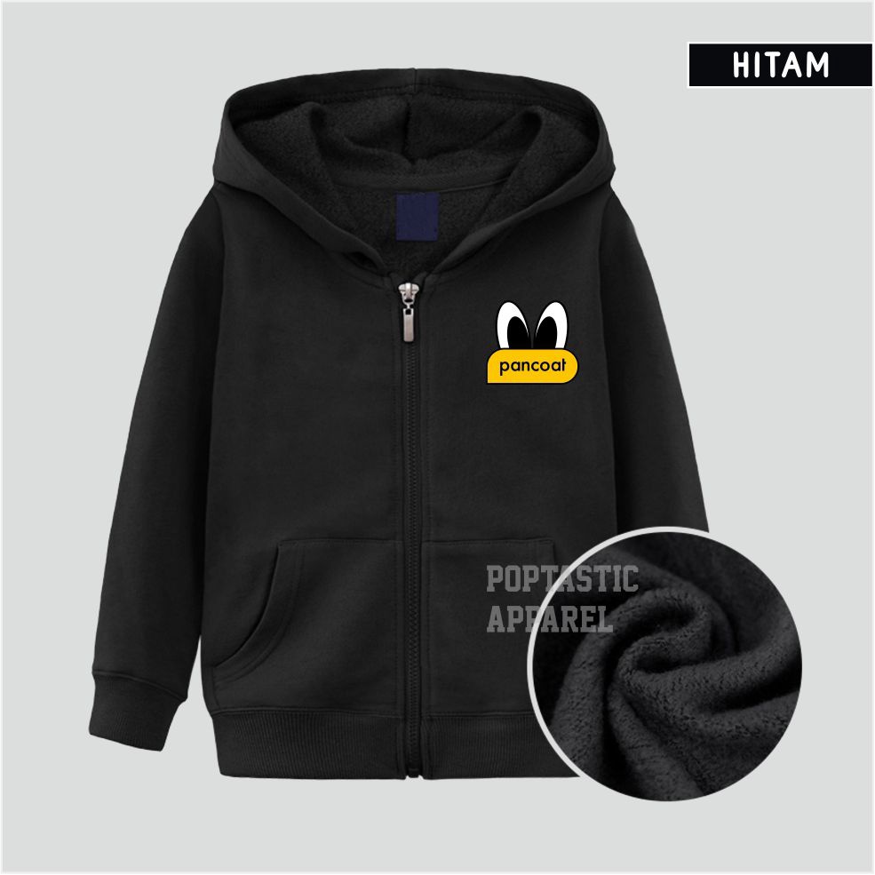 FREE ONGKIR Sweater Hoodie ZIPPER anak Laki-laki perempuan POLOS logo FLEECE TEBAL