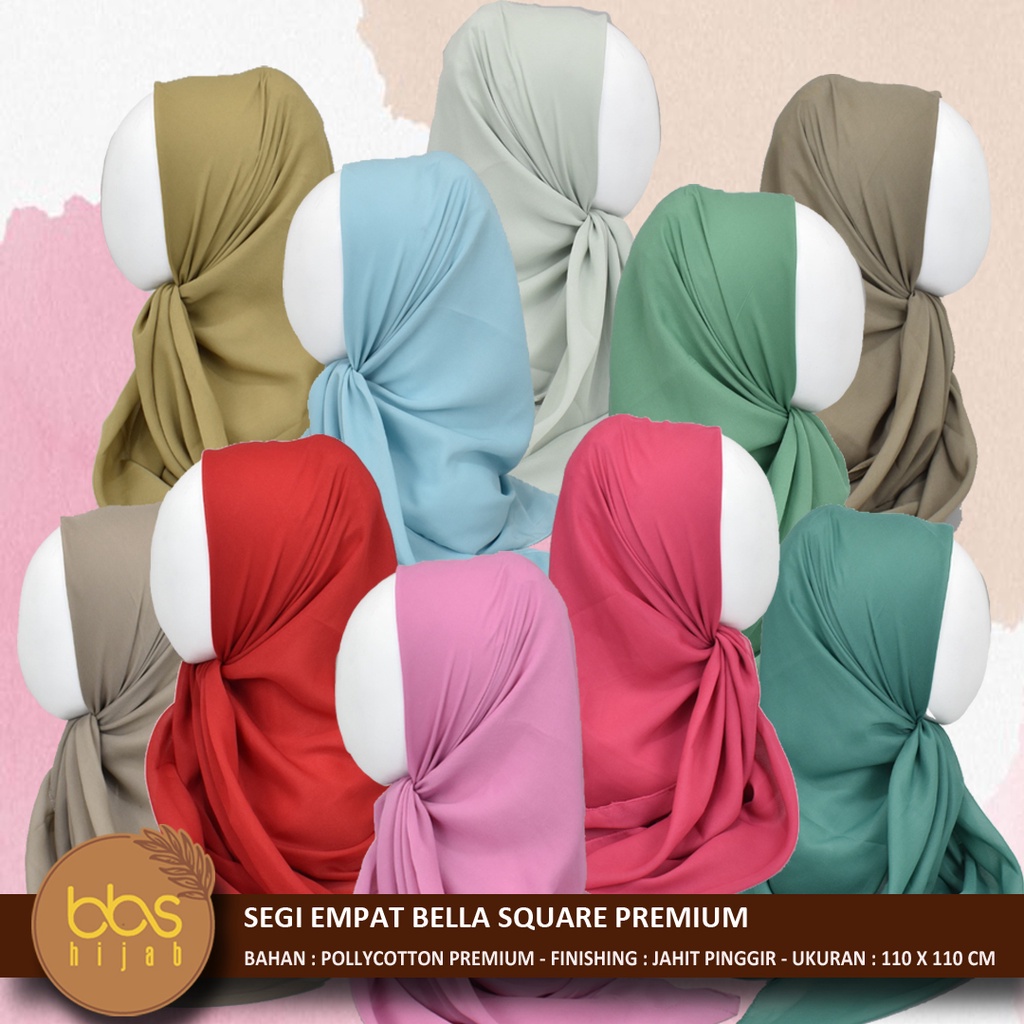 BELLA SQUARE PREMIUM SEGI EMPAT DOUBLE HYCON JAHIT PINGGIR SEGI EMPAT POLYCOTTON POLOS SEGI EMPAT FINE SEGI EMPAT PALIN