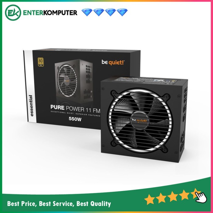 Be Quiet Pure Power 11 550W Fm - Fully Modular - 80+ Gold / Psu 550W