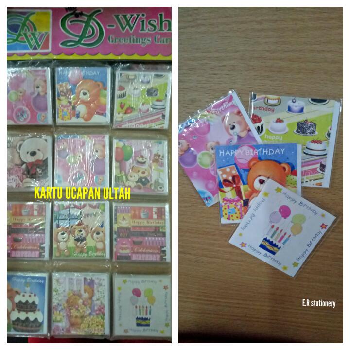 Greeting Card HAPPY BIRTHDAY - Gift Card - Kartu Ucapan Birthday - Aesthetic - Kartu Ucapan Ulang Ta