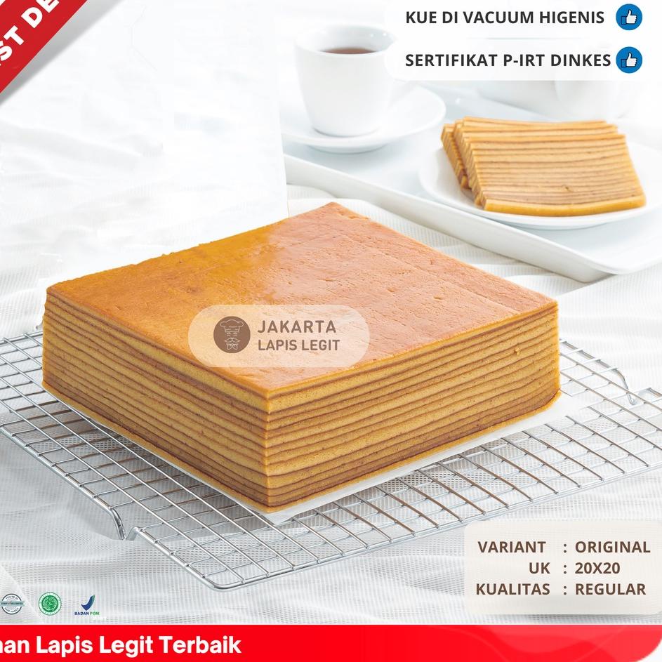 

► KUE LAPIS LEGIT Original Wisjman 100% Halal Wisman 20x20 Plain ♟