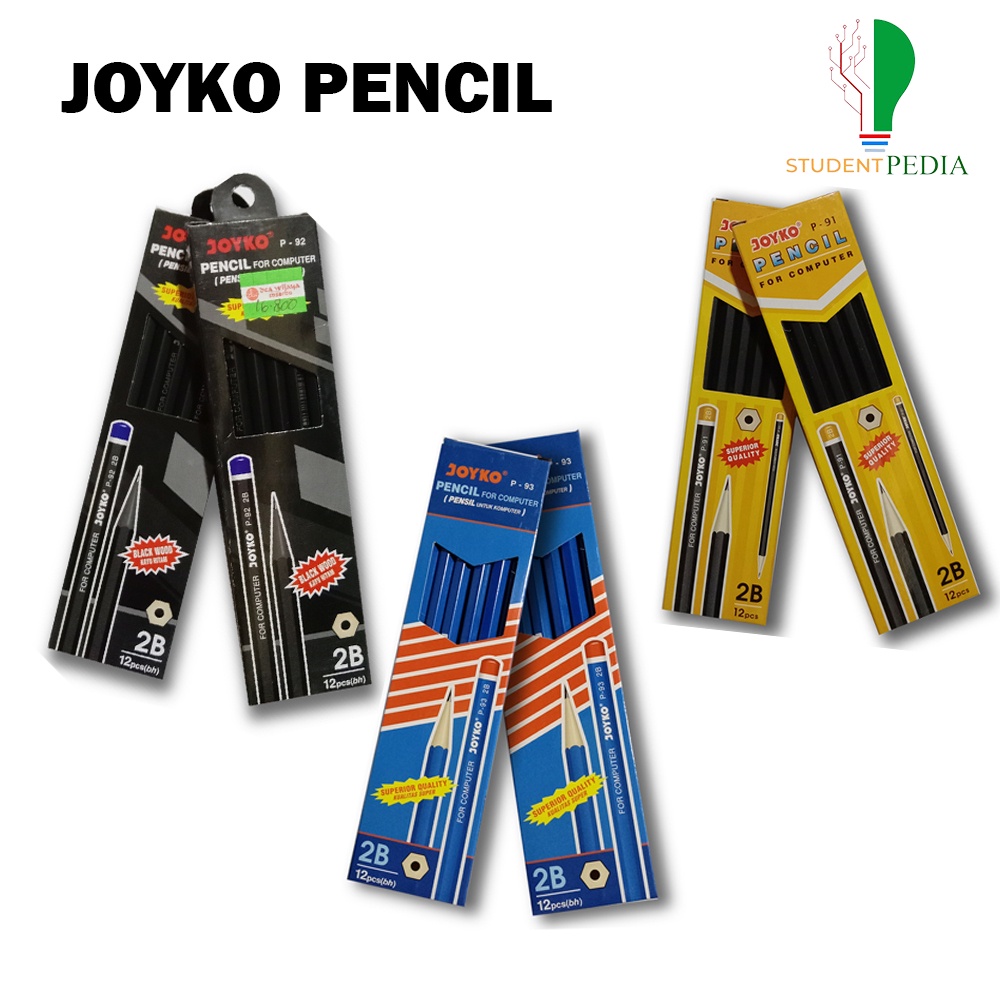 

JOYKO P-91 / P-92 / P-93 Pencil for Computer / Pensil untuk Komputer / Pensil 2B