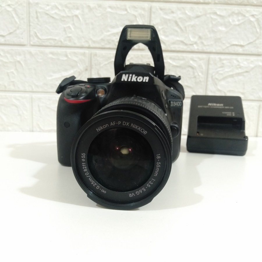 Kamera Nikon D3400 18 55mm camera second