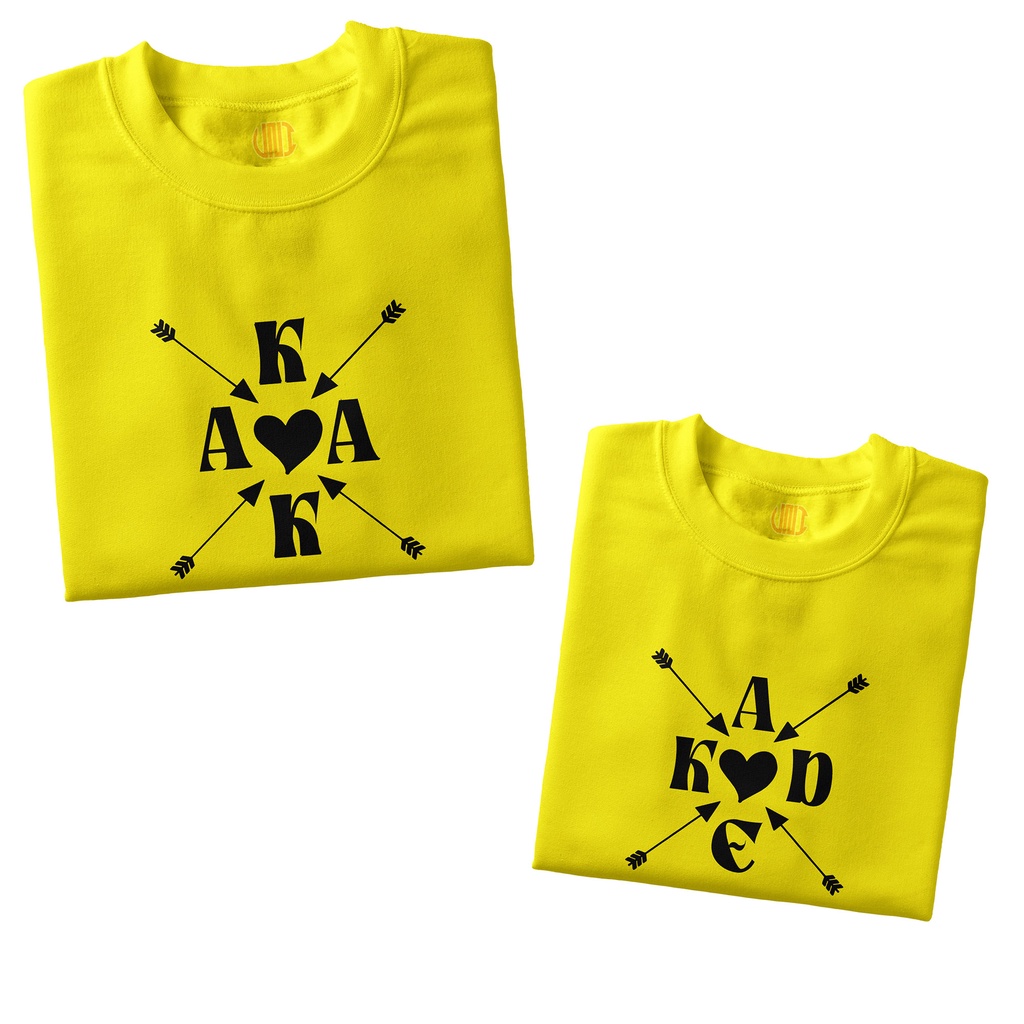 Tshirt Kids Couple Kaka Adek Laki dan Perempuan Pasangan Keluarga Kaos Anak Kapel [ Hrga 1 Bju