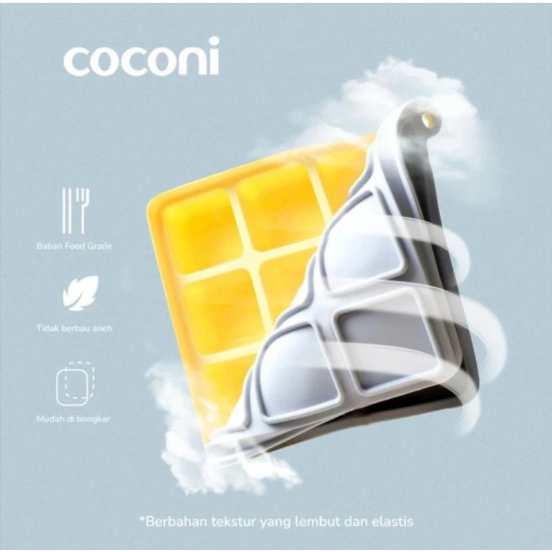 COCONI Food Ice Tray Tube / Cetakan Es Batu Makanan MPASI