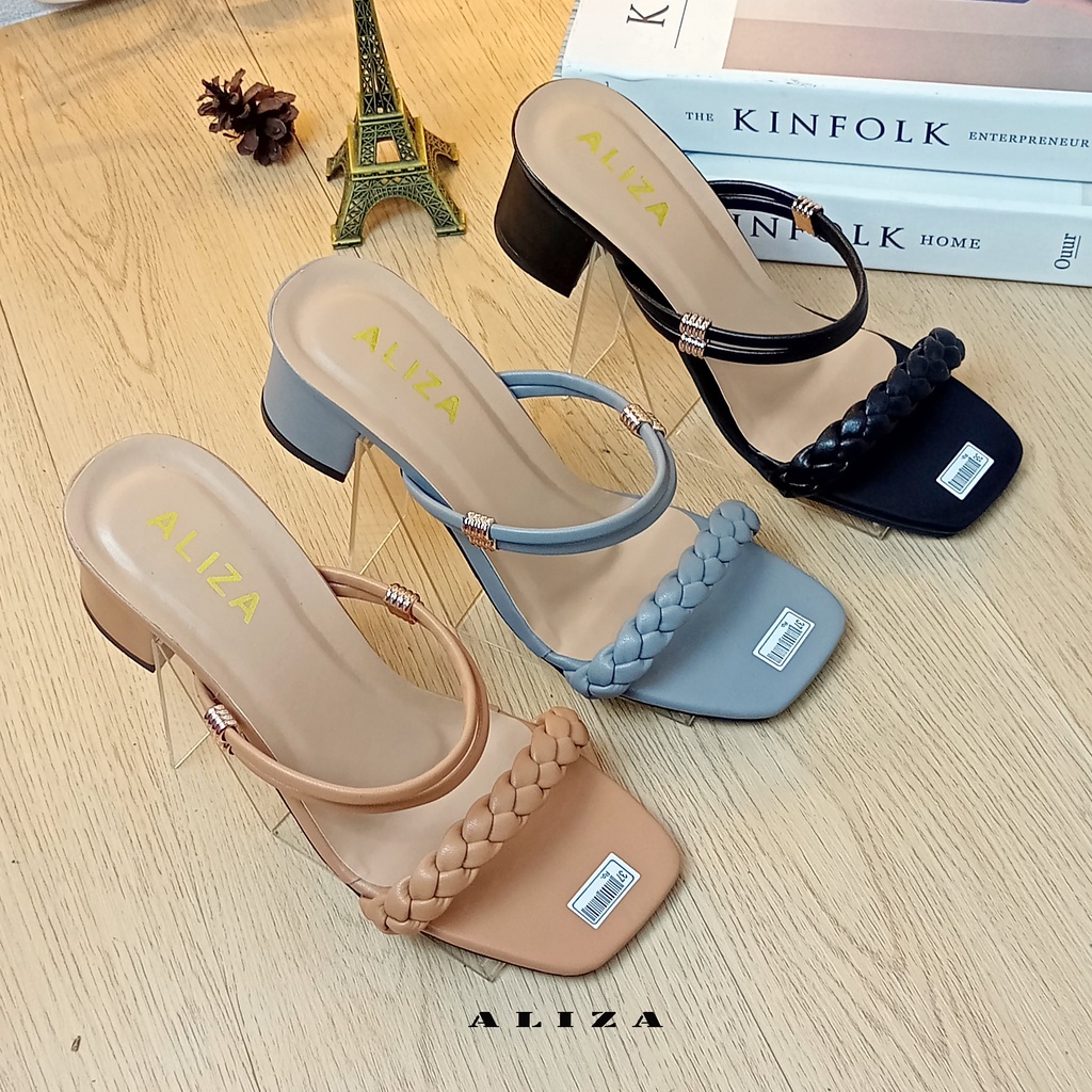 sandal sepatu heels hak tahu 5cm ALIZA SHOES chungky