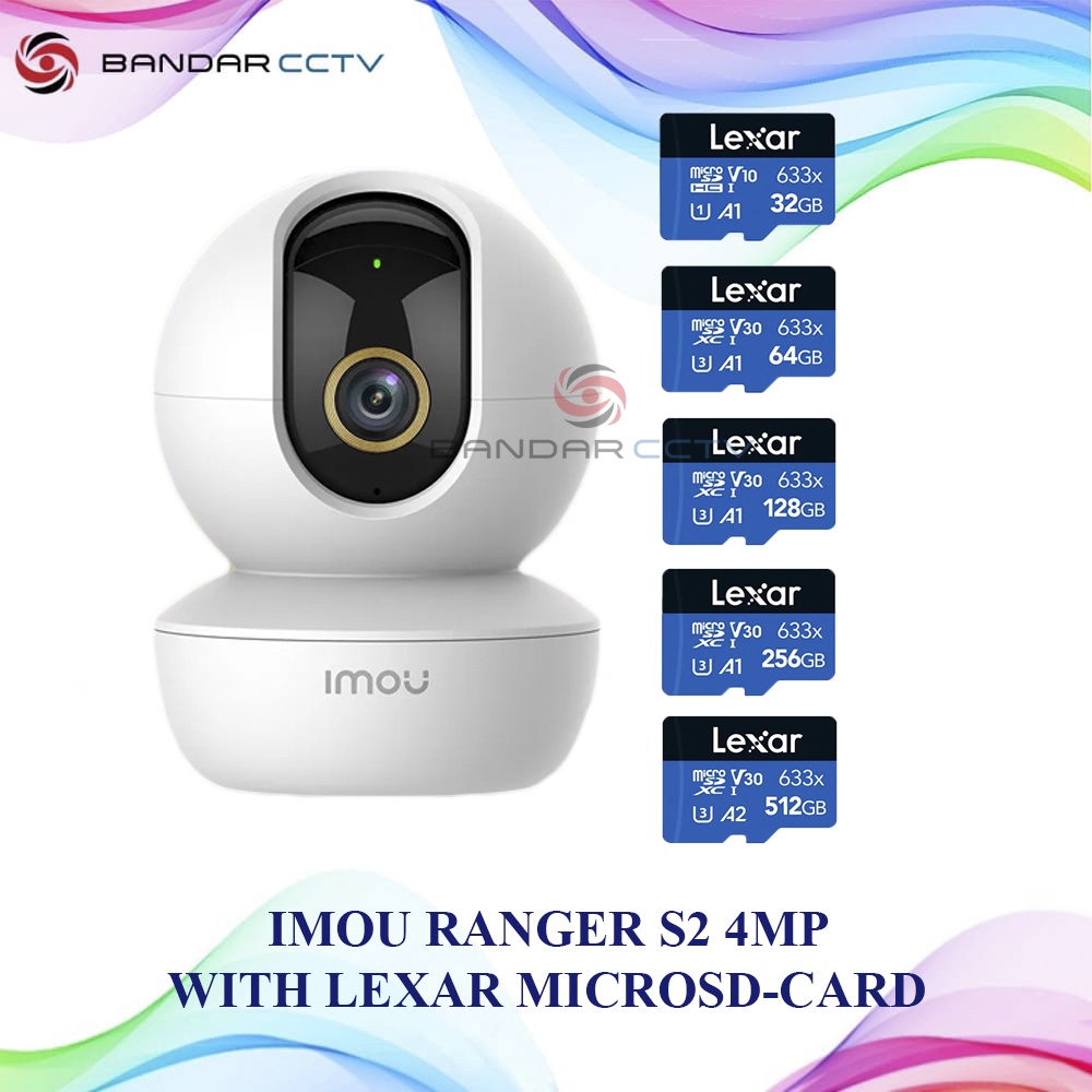 CAMERA IMOU RANGER S2 4MP + MEMORY CARD LEXAR