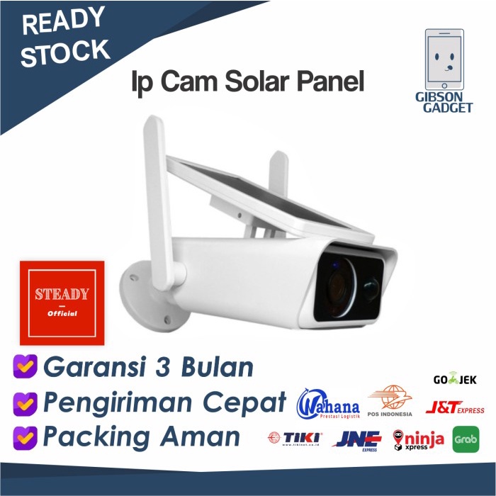 Ip Cam Solar Panel Cell CCTV Surya Outdoor Waterproof FHD 1080 Battery