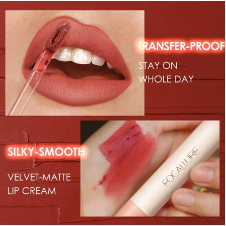 FOCALLURE Velvet Smooth Lip Glaze Lip Tint / Liptint Hyper Moisturizing Lip Stain