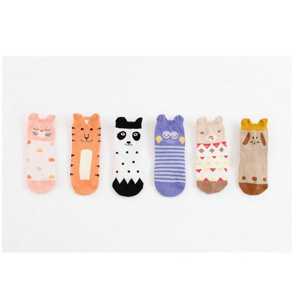 KS9 | KAOS KAKI BAYI IMPORT BERKUALITAS PREMIUM KOREA LUCU DENGAN ANTI SLIP UNIK MOTIF ANIMAL LUCU GEMESIN