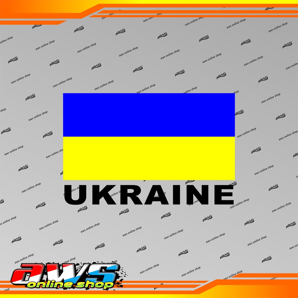 Sticker Bendera Ukraine