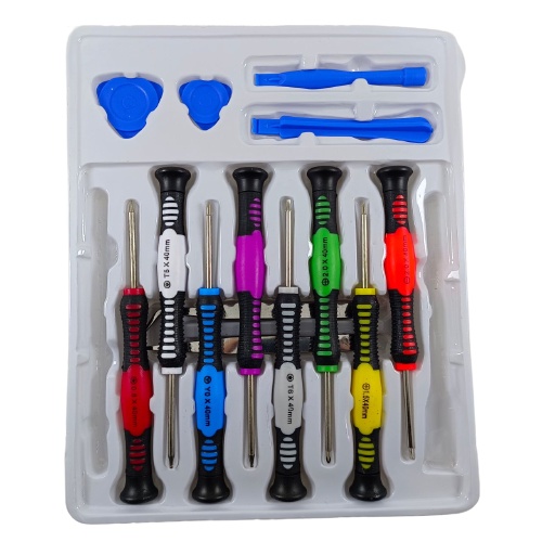 Obeng Set Versatile 14 in 1 Alat Buka Casing HP Screwdriver Plus Minus Torch Star Reparasi Tools 2811