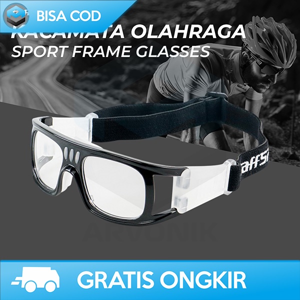 KACAMATA TENIS KACAMATA OLAHRAGA FRAME GLASSES DESAIN SPORTY TAFFSPORT