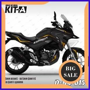 Decal Honda CB150X hitam emas D-N4-015 1M4R23 perkakas