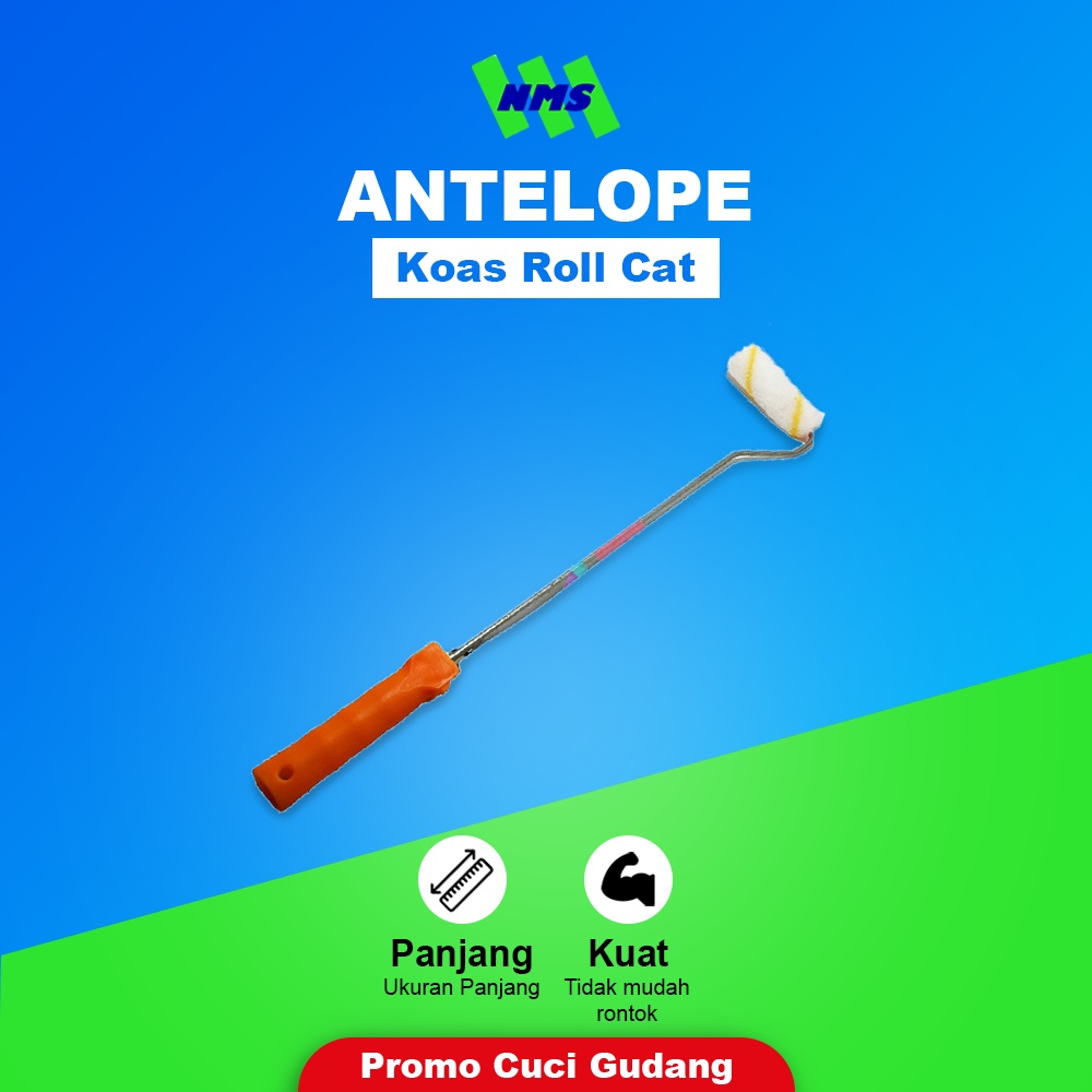 

Roll Cat Kecil Tangkai Panjang Roll Cat Minyak ANTELOPE CUCI GUDANG