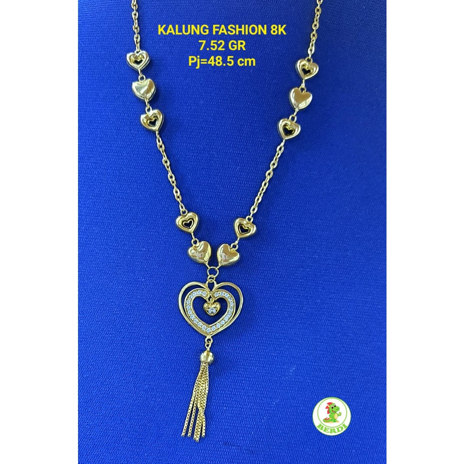 KALUNG MOTIF DUBAI LOVE KADAR 375 8K WANITA DEWASA