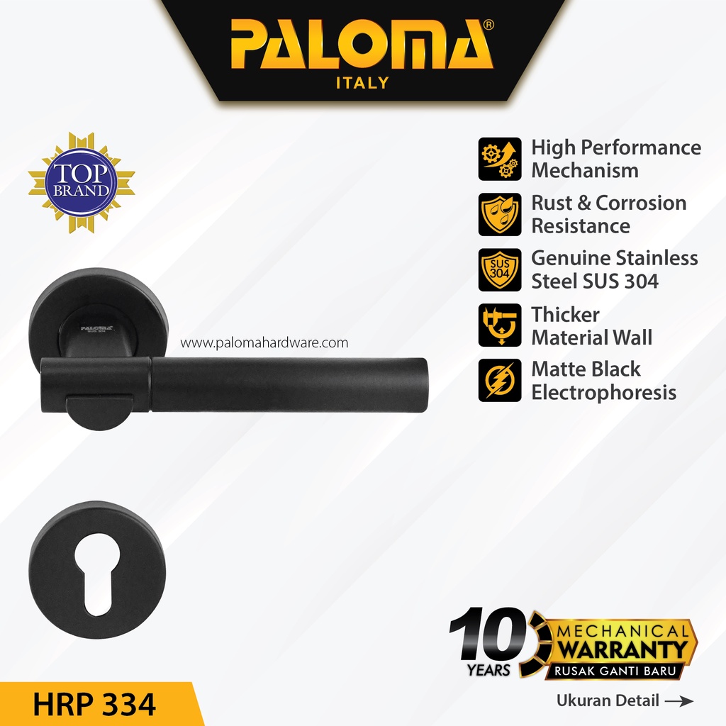 PALOMA HRP 334 Handle Pintu Roses Stainless Steel Lever Gagang Door